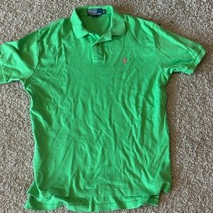 Polo by Ralph Lauren Men's Green Short-Sleeve Polo Shirt size M
